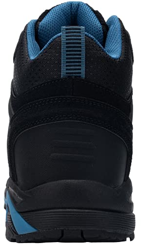 DURA-ANTISKID Botas de Seguridad Punta compuesta Hombre Botas de Trabajo SRC S1P Zapatos de Seguridad Zapatillas de Seguridad (Negro Azul,41EU)