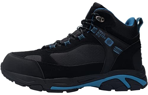 DURA-ANTISKID Botas de Seguridad Punta compuesta Hombre Botas de Trabajo SRC S1P Zapatos de Seguridad Zapatillas de Seguridad (Negro Azul,41EU)