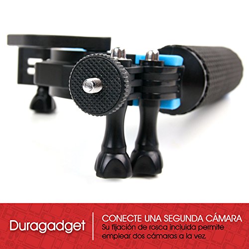 DURAGADGET Soporte/Mango Flotante con gatillo para Cámara de acción Nilox EVO 360 / EVO 4K / EVO 4K+ y Smartphones