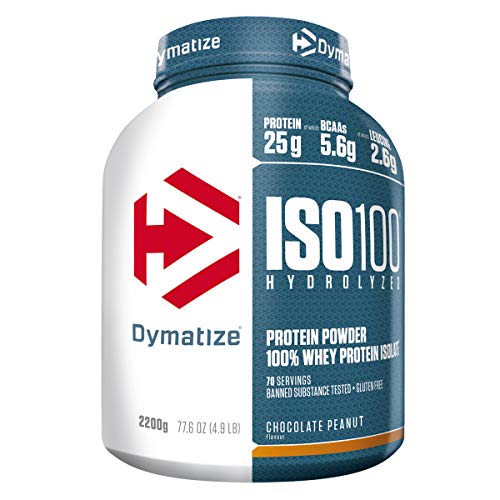 Dymatize ISO 100 Chocolate Peanut 2,2kg - Hidrolizado de Proteína de Suero Whey + Aislado en Polvo