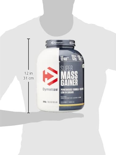 Dymatize Super Mass Gainer Gourmet Vanilla 2,9kg - Polvo Para Ganar Peso + Carbohidratos, BCAA y Caseína