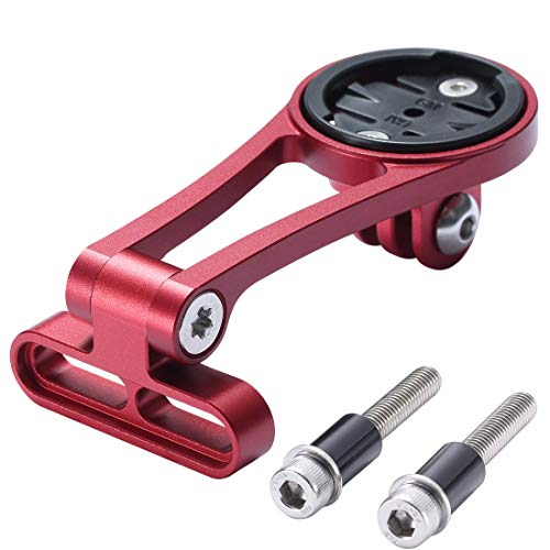 Dymoece - Soporte de Bicicleta para Garmin Edge 25 130 200 500 510 520 800 810 820 1000 1030, cámara Gopro e iluminación de Bicicleta, Color Rojo