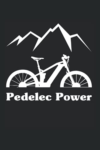 E-Bike Pedelec Power Bicycle Battery Mountain Bike Electric: 6x9 Notebook