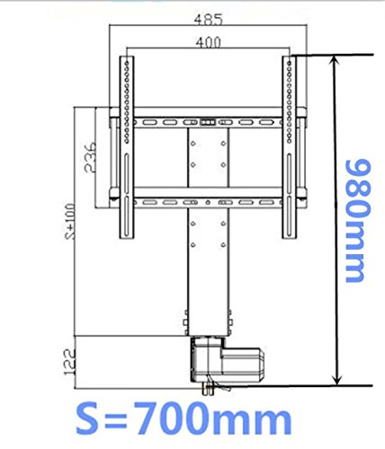 ECO-WORTHY Soporte de 700 mm para Plasma/LCD televisión, Ahorra Espacio