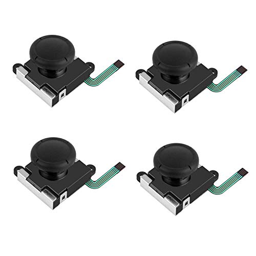 EEEKit 4-Pack de reemplazo Botón analógico 3D Palanca del Pulgar Palanca de Mando Joystick Rocker para Nintendo Switch NS Joy-con Controller Joypad