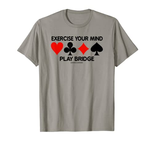 Ejercicio de su mente juego puente cuatro trajes de cartas Camiseta