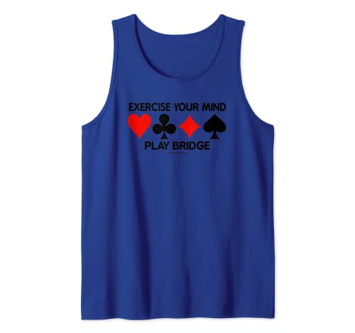 Ejercicio de su mente juego puente cuatro trajes de cartas Camiseta sin Mangas