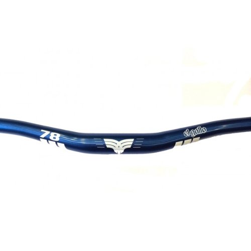 El Gallo Components 14H-012-BL - Manillar para Bicicleta, Color Azul anodizado