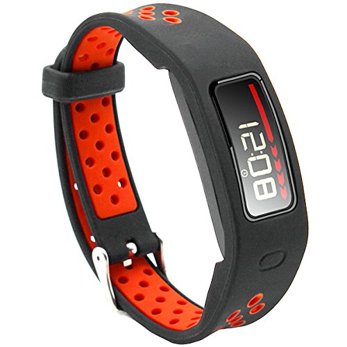 Elespoto Garmin Vivofit Accesorios Correa Reemplazo Banda Correa para Garmin vívofit 1 muñequera de Pulsera (Black Red)