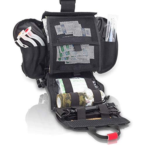 Elite Bags - QUICKAID´S, Botiquín Paramédico Pernera con Sistema Molle (Negro)