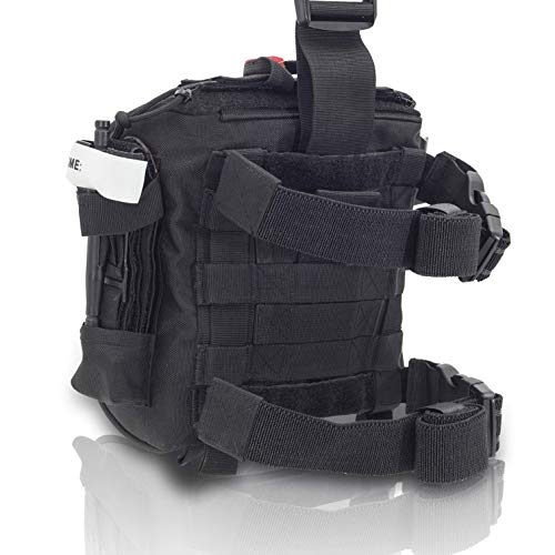 Elite Bags - QUICKAID´S, Botiquín Paramédico Pernera con Sistema Molle (Negro)