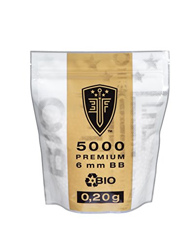 Elite Force Premium Bio BB Airsoft Color Blanco 6 Mm, 0,20 G, 5000 BBS