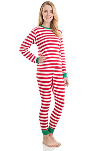 elowel Red & White Stripe Pyjama Set Size S