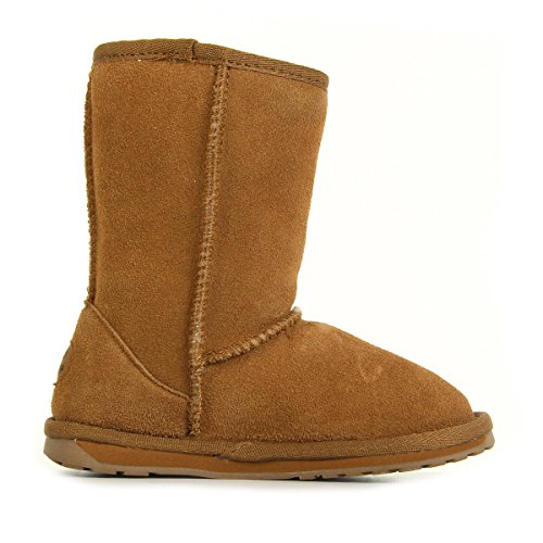 Emu Wallaby Lo K10102 - Botas de ante para niños, color beige (chestnut), talla 24 EU (7 UK)