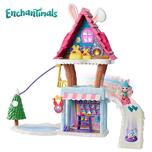 Enchantimals- Vamos de Chalet de esquí Pack con muñeca y Accesorios, Color multiculor (Mattel GRW92-9633)