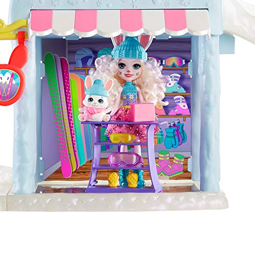 Enchantimals- Vamos de Chalet de esquí Pack con muñeca y Accesorios, Color multiculor (Mattel GRW92-9633)