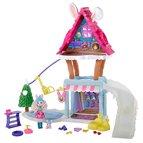 Enchantimals- Vamos de Chalet de esquí Pack con muñeca y Accesorios, Color multiculor (Mattel GRW92-9633)