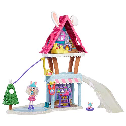 Enchantimals- Vamos de Chalet de esquí Pack con muñeca y Accesorios, Color multiculor (Mattel GRW92-9633)