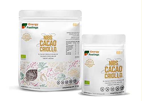 Energy Feelings Cacao Criollo Ecológico En Nibs, Xxl, 1000 Gramo