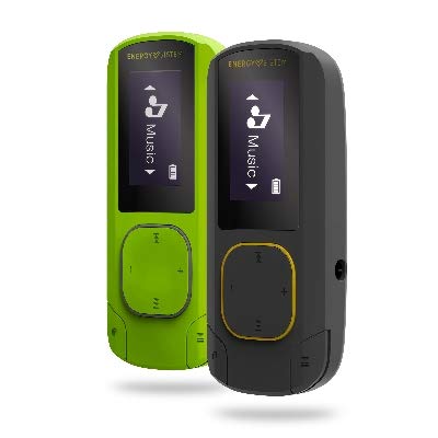 Energy Sistem MP3 Clip BT Sport Amber - Reproductor MP3 (16GB, FM Radio, Sport Earphones, Armband, microSD)