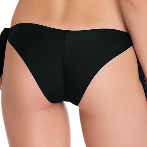 eonar Mujer Braguita De Bikini con Lados Cheeky Brasileños Tangas (M,Clove)