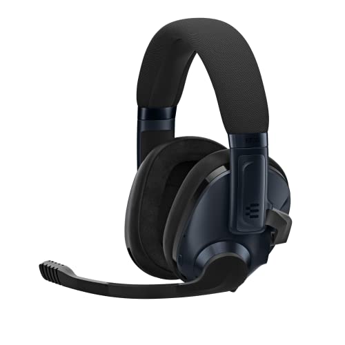 EPOS H3Pro Auriculares Inalámbricos Híbridos - Cascos Gaming para PC - Auriculares con Micrófono con Cancelación de Ruido Mejorada y Mezcla de Audio, Compatible con Windows 10 (Negro)