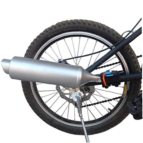 Escape Moto Sistema De Sonido Bicicleta Turbo Tubo De Escape De La Turbina De Ciclo De Ruidos De Plata Sonido Accesorios Efecto