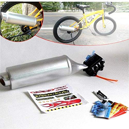 Escape Moto Sistema De Sonido Bicicleta Turbo Tubo De Escape De La Turbina De Ciclo De Ruidos De Plata Sonido Accesorios Efecto