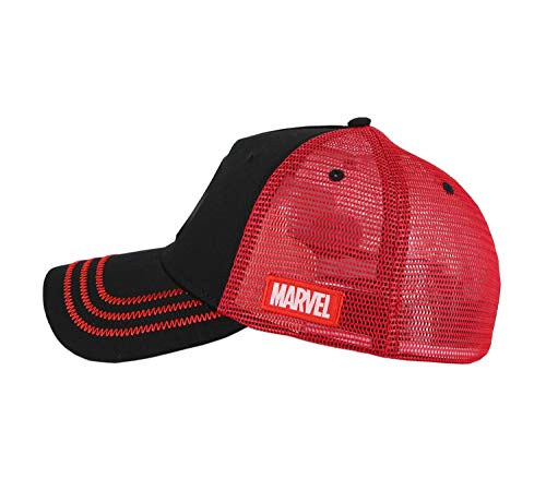 Essencial Caps Iron Man Gorra de béisbol, Negro/Rojo, 57 cm Unisex Adulto