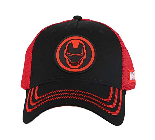Essencial Caps Iron Man Gorra de béisbol, Negro/Rojo, 57 cm Unisex Adulto