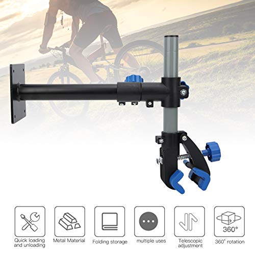 Estante de Montaje en Pared para Bicicletas, Estante de Reparación de Bicicletas de Material de Acero Al Carbono ABS + para el Hogar para Bicicletas