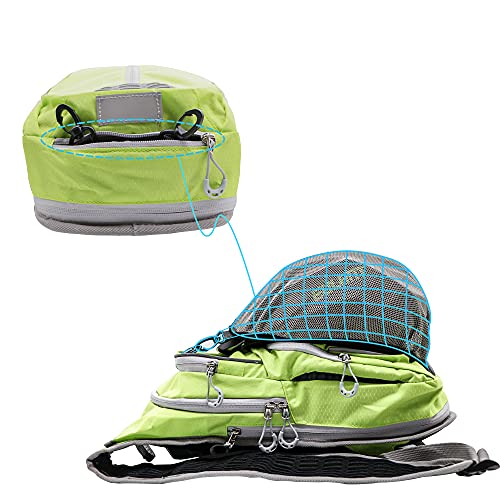 EULANT Mochila para Bicicleta,12L Mochila de Hidratación de Ciclo Impermeable,Mochila de Ciclismo Pequeña, para MTB Senderismo Escalada Senderismo, con Rayas reflectoras & Capa de Aislamiento, Verde