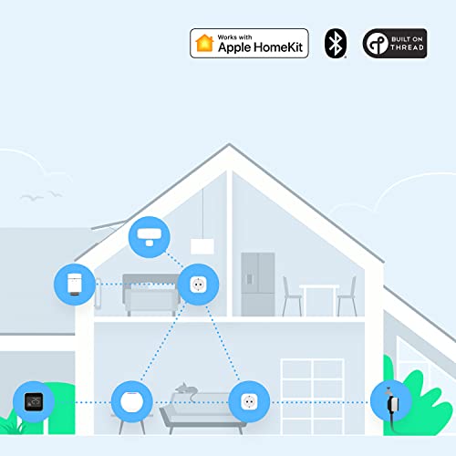 Eve Energy - Enchufe inteligente conmutable, certificado TÜV, medición de consumo, horarios, enciende y apaga los dispositivos, sin necesidad de bridge, Bluetooth/Thread, Homekit