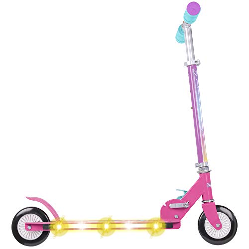 Evo Patinete en línea de unicornio iluminado | Scooters para niños, gran diversión al aire libre para todos - baterías no incluidas