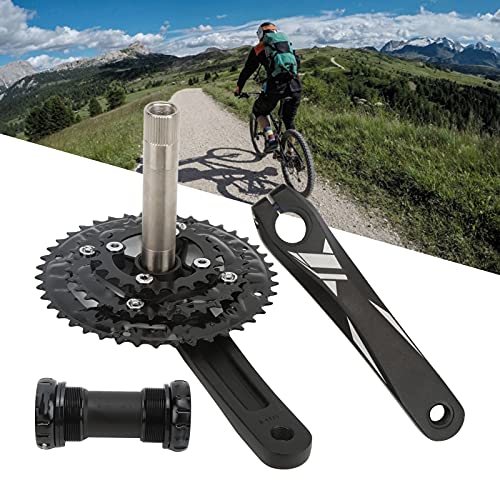 Evonecy Juego de Bielas Huecas Integradas para Bicicleta, Juego de Bielas de Alta Resistencia de 170 Mm de Aleación de Aluminio Anodizado CNC 22 32 42T para Bicicleta de Carretera(con pedalier)