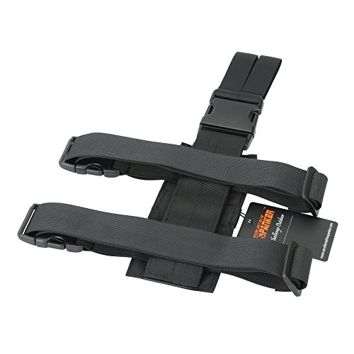 EXCELLENT ELITE SPANKER Tactical Drop Leg Holster Plataforma de Pierna de caída Ajustable Módulo Molle Bolsa Universal para Pierna Izquierda/Derecha(Negro)