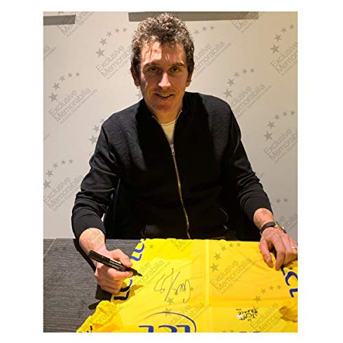 exclusivememorabilia.com Camiseta Amarilla Tour De France 2018 firmada por Geraint Thomas