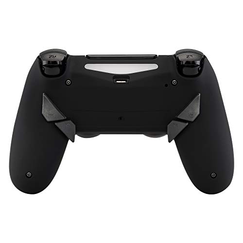 eXtremeRate Dawn Programable Remap Kit Botón de Reasignación para Playstaion 4 con Board de Actuelización&Carcasa Trasera Diseñada&4 Botones Traseros para PS4 Mando JDM 040/050/055(Negro)