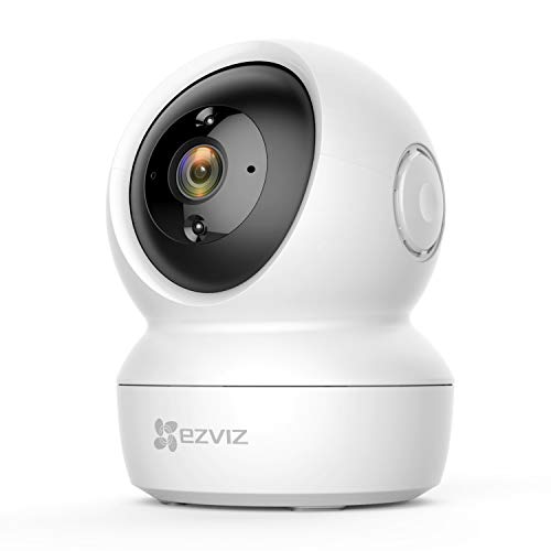 EZVIZ Cámara de Vigilancia 1080P WiFi Interior Cámara IP Domo 360º PTZ, Visión Nocturna, Detección de Movimiento, Audio Bidireccional, Compatible con Alexa y Google, Andriod/iOS, C6N