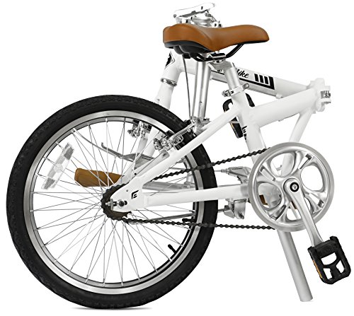 FabricBike Folding Bicicleta Plegable Cuadro Aluminio Ruedas 20" 3 Colores (Matte White & Black)