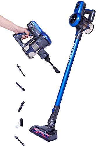 Fagor Aspirador Vertical sin Cable sin Bolsa ARES 22.2V Ciclónico Bateria Litio 2200mAh 22,2V 120W autonomía 45 min, Azul