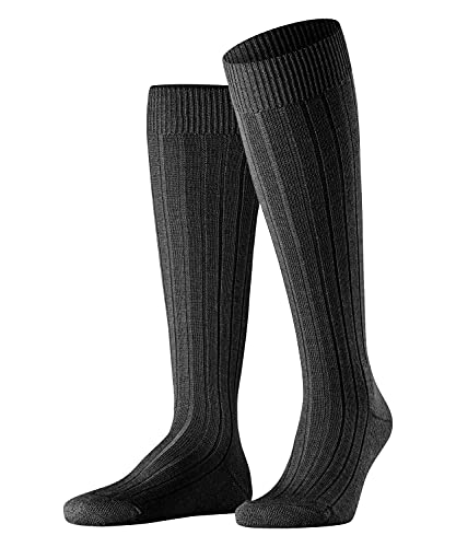 Falke Teppich Im Schuh, Calcetines Largos Hombre, Lana Merino, Negro (Black 3000), 43-44 (1 Par)