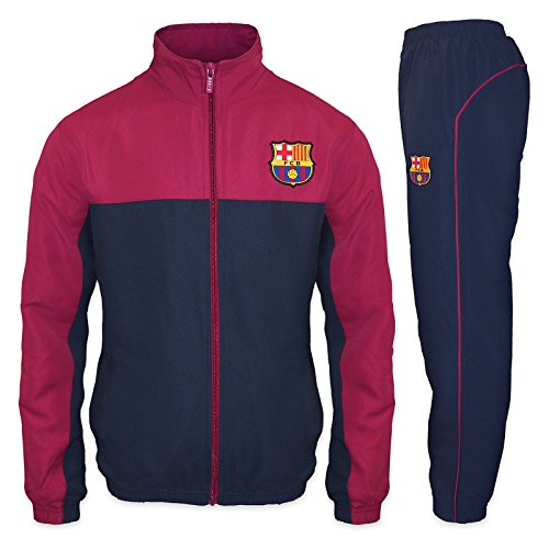 FC Barcelona - Chándal oficial para niño - Chaqueta y pantalón largos - 6-7 años