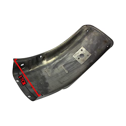 Fender de la motocicleta, Cubierta de guardia de salpicaduras Compatible with Haojue Compatible with Su-zuki Compatible with GN125 GN125F GN125H HJ125-8 12 5cc pulido de acero inoxidable de espalda de