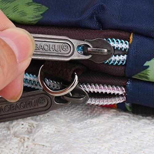 FENICAL bolso del teléfono con cremallera bolso con estampado de flores bolso de hombro de moda bolso del teléfono móvil para mujer bolsos colgantes para viajes compras azul marino