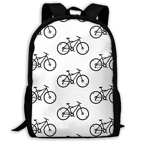 FGHJY Bike Vector Print Mochila para Adultos Laptop