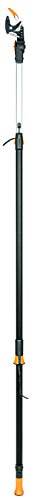 Fiskars Pértiga telescópica con cuchilla Bypass, Longitud ajustable: 2,4 – 4 m, Negro/Naranja, 1023624