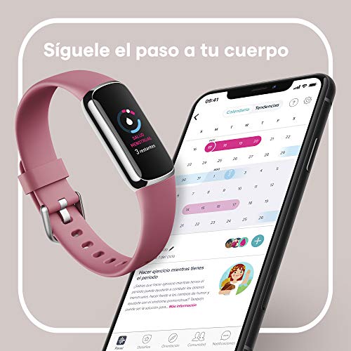 Fitbit Luxe, la pulsera de actividad y bienestar con una batería de hasta 5 días, herramientas para la gestión del estrés, la calidad del sueño y los Minutos en Zona Activa