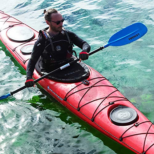 FitsT4 Sports Guantes de vela con palma acolchada de 3/4 dedos - Parte trasera de malla para mayor comodidad, perfectos para navegar, remar, hacer piragüismo, kayak [rojo - Medio]