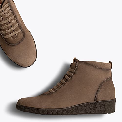 Flexy Zapatillas Abotinadas Taupe – Hidrófuga